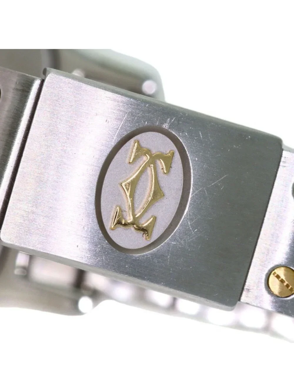 Cartier Santos Galve SM Watch SS 18k Yellow Gold